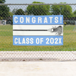 Lacrosse Team Light Blue Banner