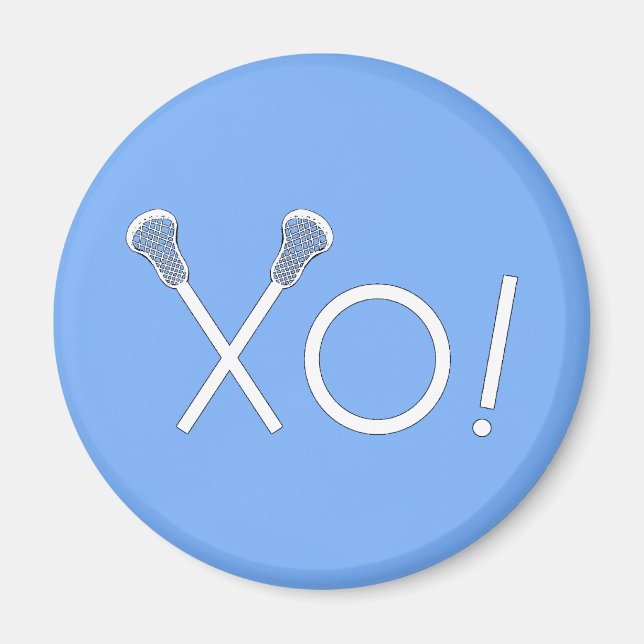 Lacrosse Team Light Blue Magnet (Vorne)