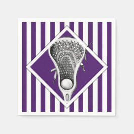 Lacrosse Team Lila Serviette