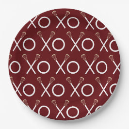 Lacrosse Team Maroon Pappteller