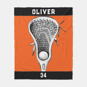 Lacrosse Team Orange Fleecedecke