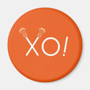 Lacrosse Team Orange Geschenke Magnet