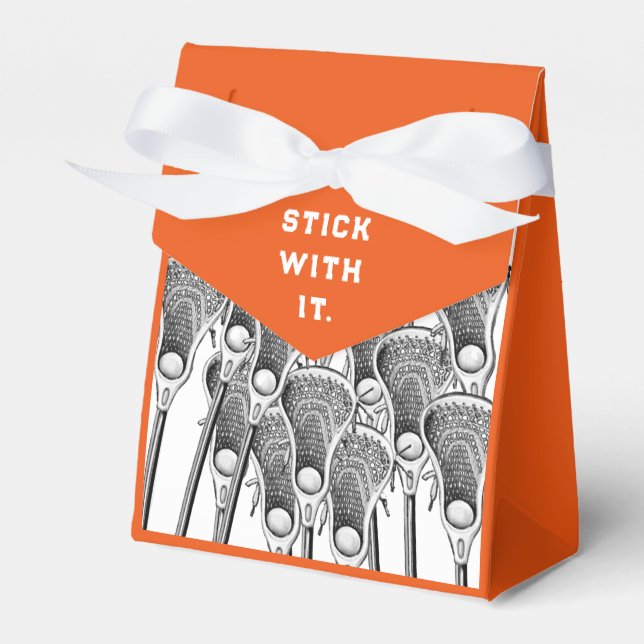 Lacrosse Team Orange Gevor Box Geschenkschachtel (Vorderseite)