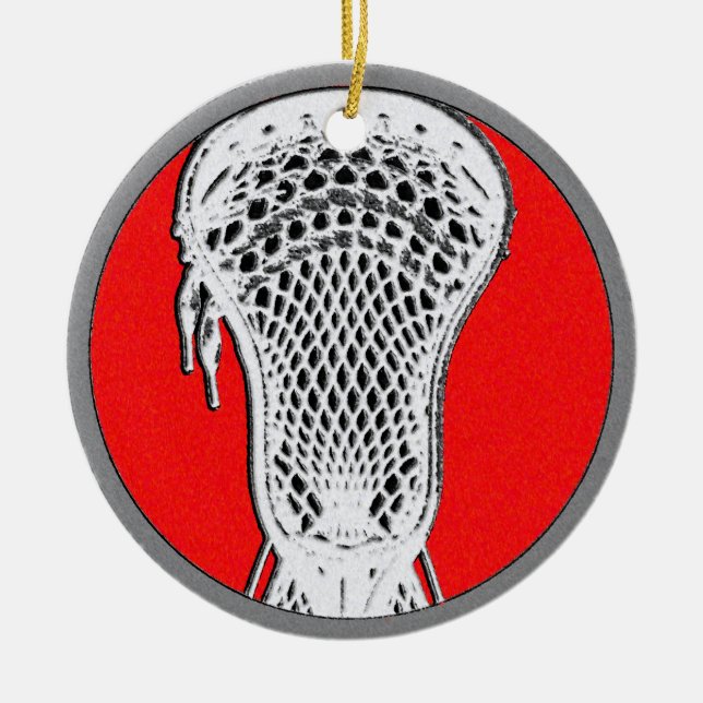 Lacrosse Team Player Award Keramik Ornament (Vorne)