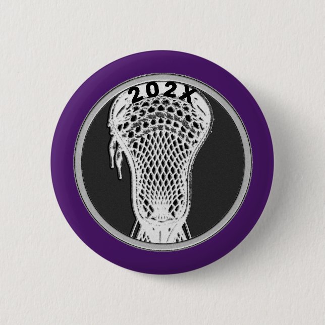 Lacrosse Team Player - Geschenk behalten Button (Vorderseite)
