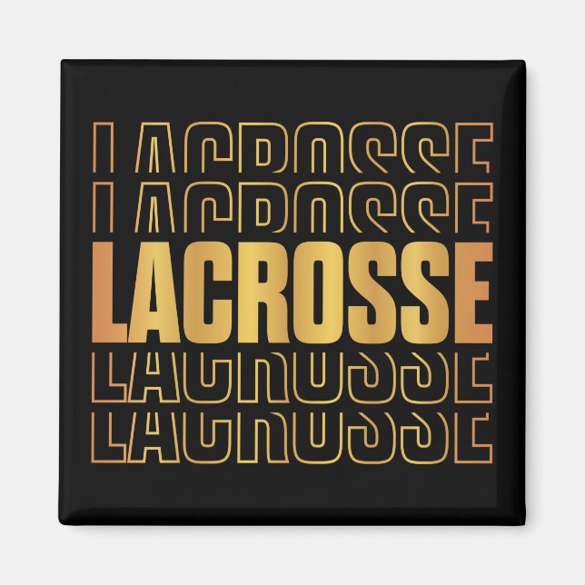 Lacrosse Text Magnet (Vorne)
