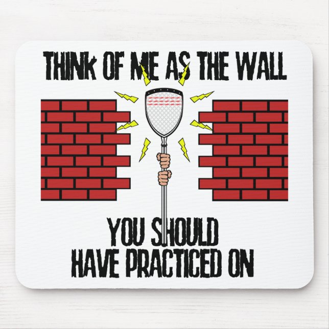 Lacrosse-Tormann-Wand Mousepad (Vorne)