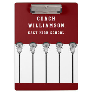 Lacrosse-Trainer-Clipboard Klemmbrett