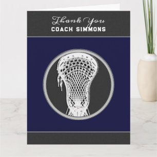 Lacrosse-Trainer Danke Karte