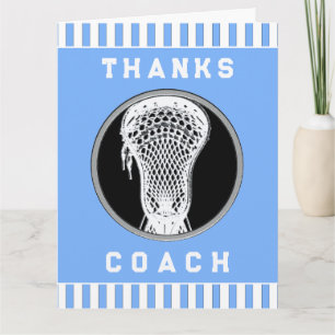 Lacrosse-Trainer Dankeskarte