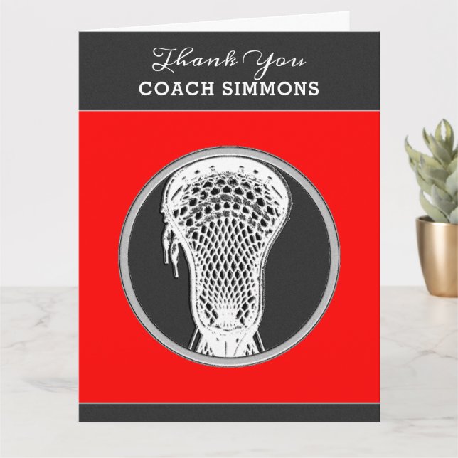 Lacrosse-Trainer Karte (Kleine Pflanze)