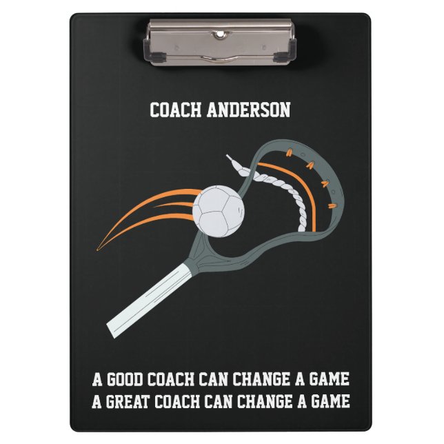 Lacrosse-Trainer Klemmbrett (Vorderseite)