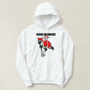 Lacrosse-Überprüfung-zweimal-T-Shirt-Hoodie Hoodie