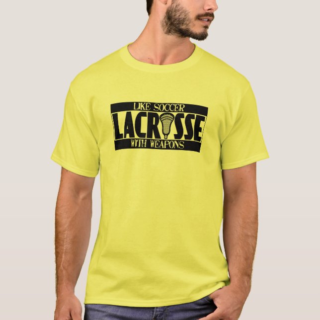 Lacrosse un T-shirt du football (Devant)