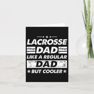 Lacrosse Vater wie ein regelmäßiger Vater Funny La Karte