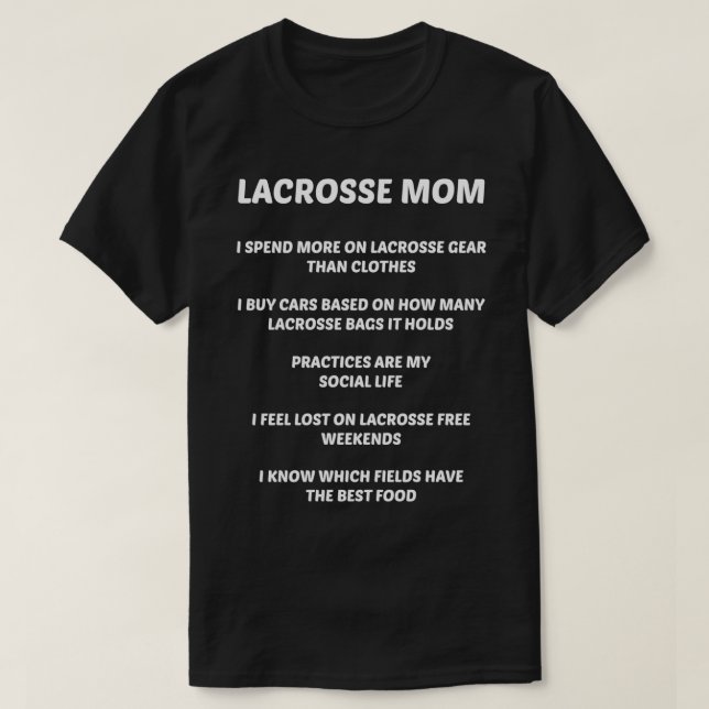 Lacrosse vie maman classique TShirt (Design devant)