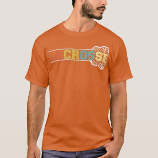 Lacrosse Vintage Retro Lacrosse Stick Sun Gift  T-Shirt