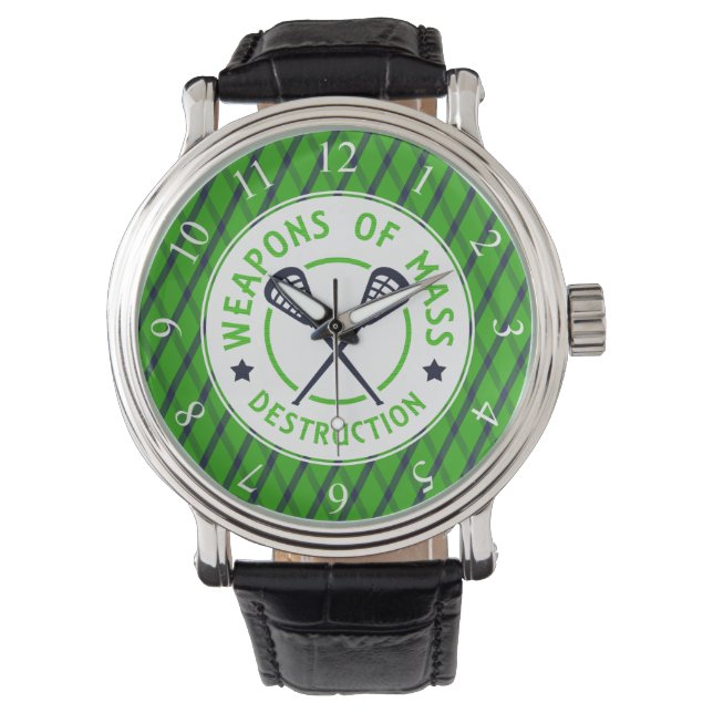 Lacrosse Watch über Waffen, die zur Vernichtung be Armbanduhr (Vorderseite)