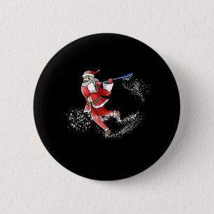 Lacrosse Weihnachten Cooler Lax Sport Ugly X-mas Button