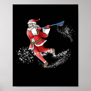 Lacrosse Weihnachten Cooler Lax Sport Ugly X-mas Poster