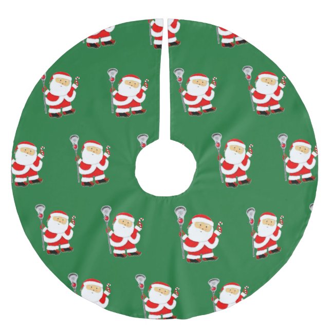 Lacrosse Weihnachtsdekor Polyester Weihnachtsbaumdecke (Vorderseite)
