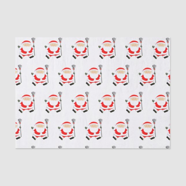 Lacrosse Weihnachtsfeiertag Seidenpapier (Vorderseite)
