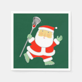Lacrosse Weihnachtsfeiertag Serviette