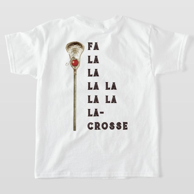 Lacrosse Weihnachtsfeiertag T-Shirt (AblageHinten)