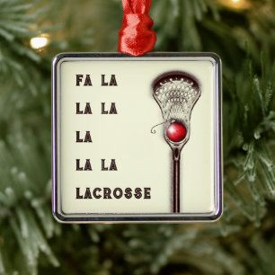 Lacrosse-Weihnachtssammelobjekt Ornament Aus Metall