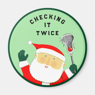 Lacrosse-Weihnachtsstrumpf-Füllung Magnet