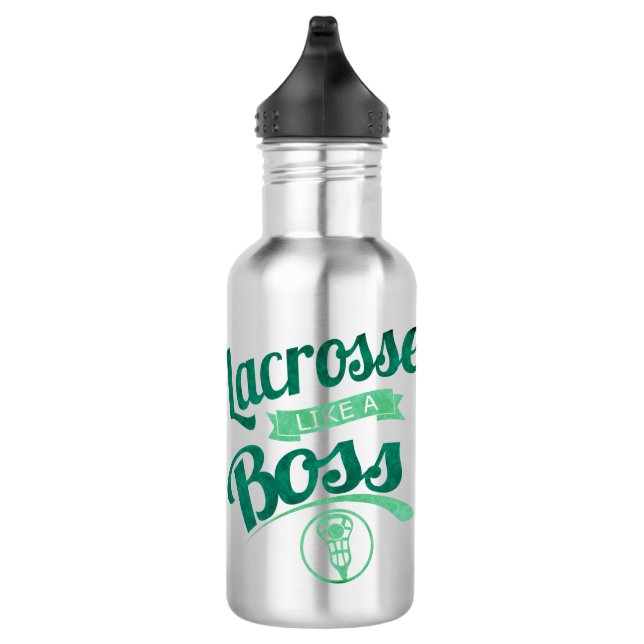 Lacrosse wie ein Boss Edelstahlflasche (Rechts)