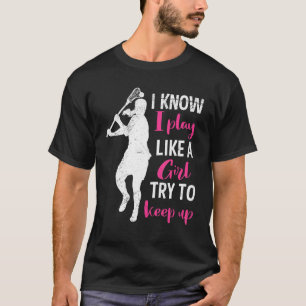 Lacrosse wie ein Gitter versuchen Lacrosse Behalte T-Shirt