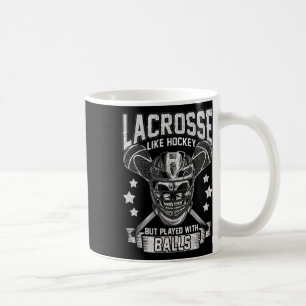 Lacrosse wie Hockey, aber mit Lax Player Gi gespie Kaffeetasse