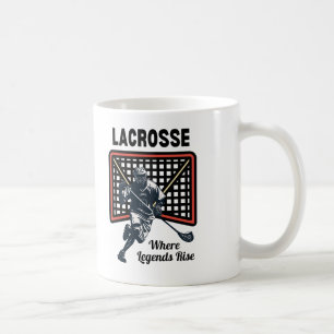 Lacrosse: Wo Legenden Aufsteigen Kaffeetasse