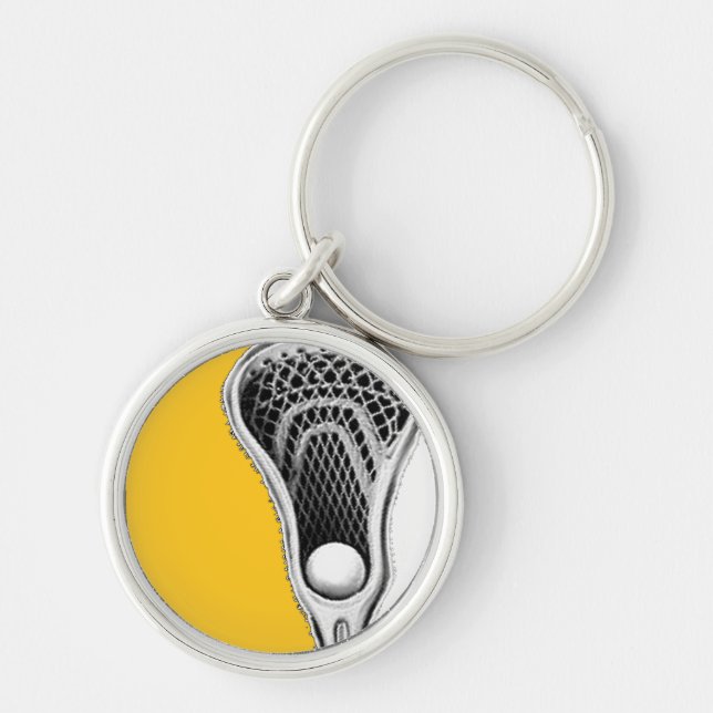 Lacrosse Yellow Team Schlüsselanhänger (Vorne)