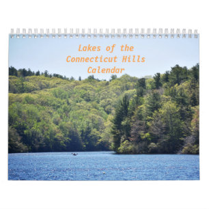 Lacs du calendrier de collines du Connecticut