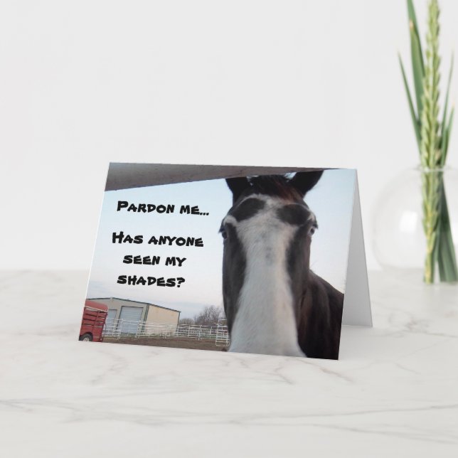 Lacs My Shades ? Carte de Birthday (Devant)