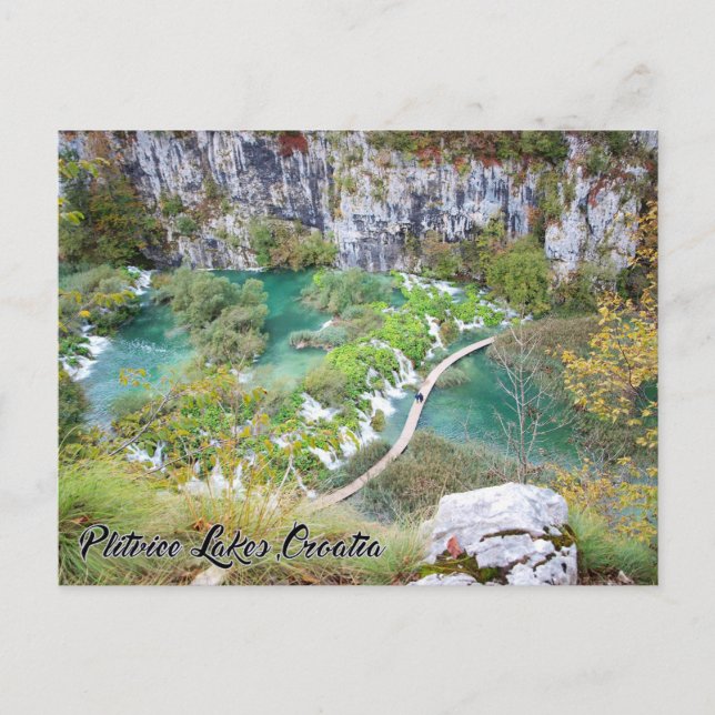 Lacs Plitvice, Croatie - Carte postale du parc nat (Devant)