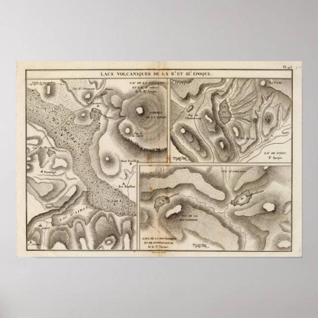 Lacs volcaniques poster (Vorne)