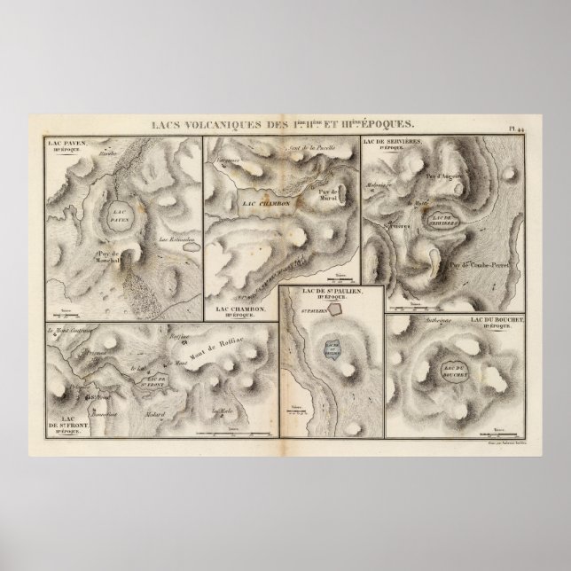 Lacs volcaniques poster (Vorne)