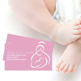 Lactation Consultant Breastfeeding Expert Pink Visitenkarte