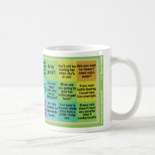 Lactivist allaitant la tasse de bingo-test