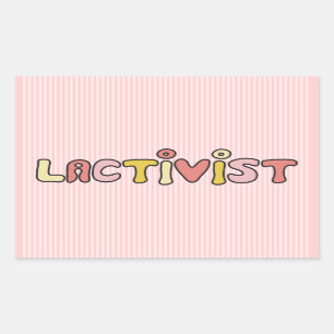 Lactivist Rechteckiger Aufkleber