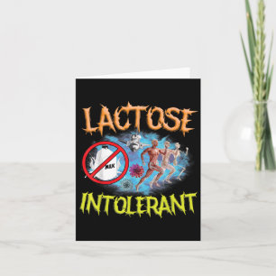 Lactose Intoleranz Ironischer Sarcastic Funny Spaß Karte
