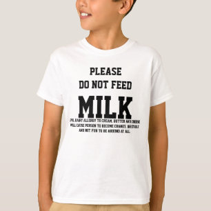 Lactoseunverträglichkeit ist zum Kotzen, weißer  T-Shirt