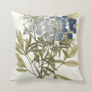 Lacy Blätter - Blumen und Grün Kissen