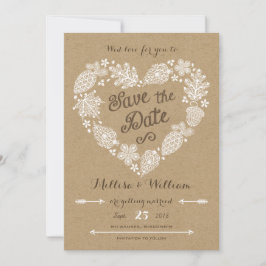 Lacy-Blätter - Rückgang der Liebe Save the Date