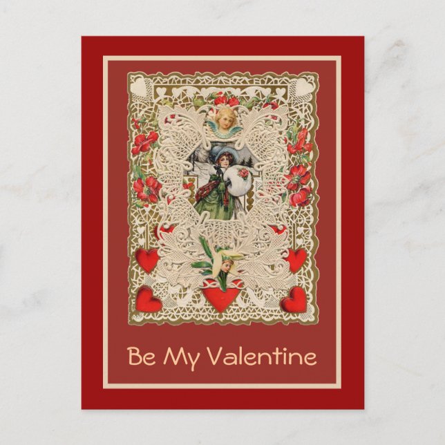 Lacy Design Victorian Valentine Cartes de voeux (Devant)
