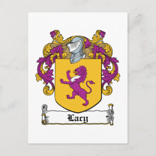 Lacy Familienwappen Postkarte