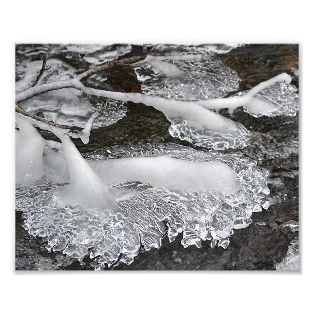 Lacy Ice Pattern Foto Print (Vorne)